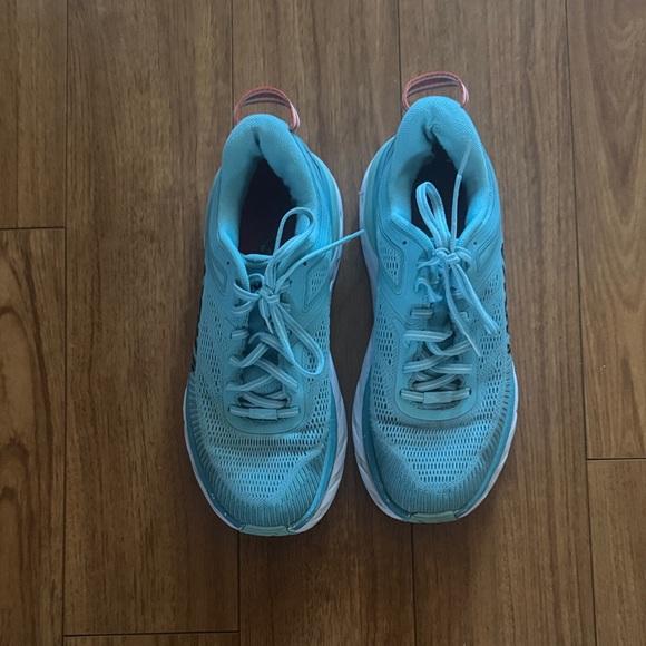 Hoka Women's Teal Blue Athletic Shoes - Picture 2 of 7